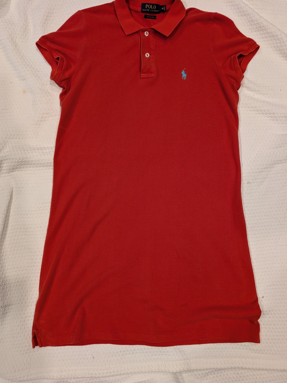 Polo by Ralph Lauren Red Mini Polo Dress with Blue Logo